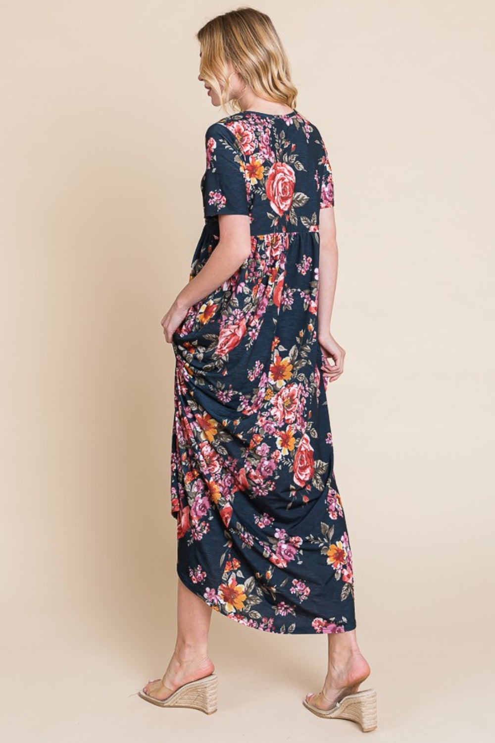 Short Sleeve Maxi Dress