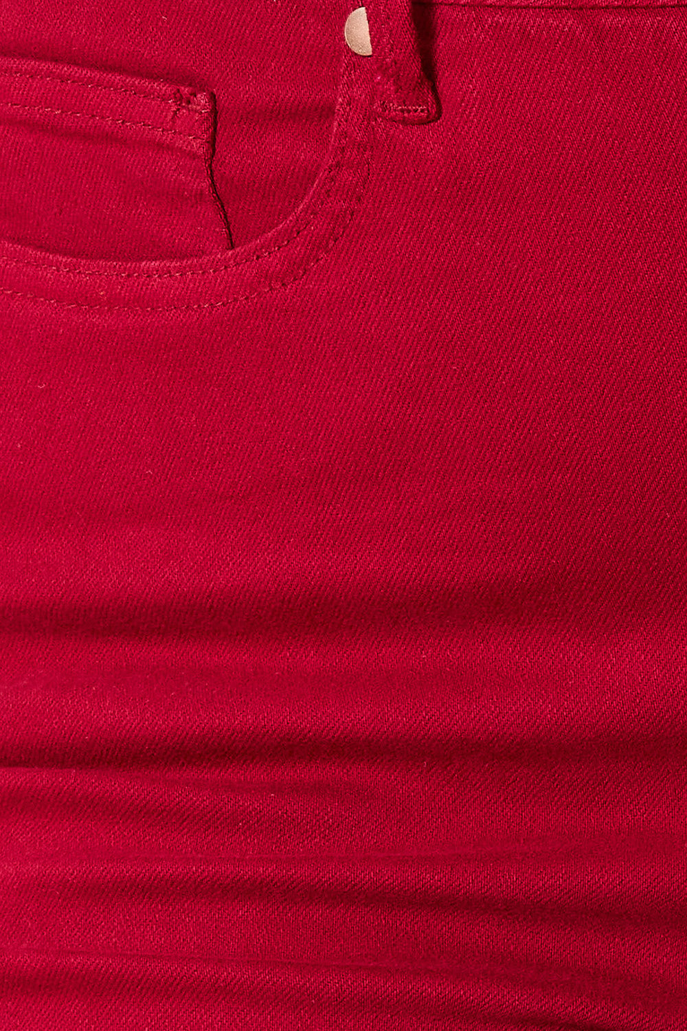 Red High Waist Tummy Control Skinny Jeans