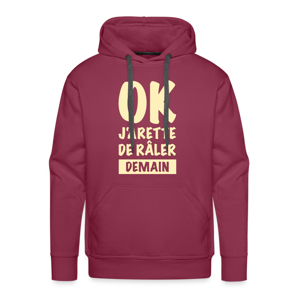 Bold Statement Premium Hoodie - burgundy