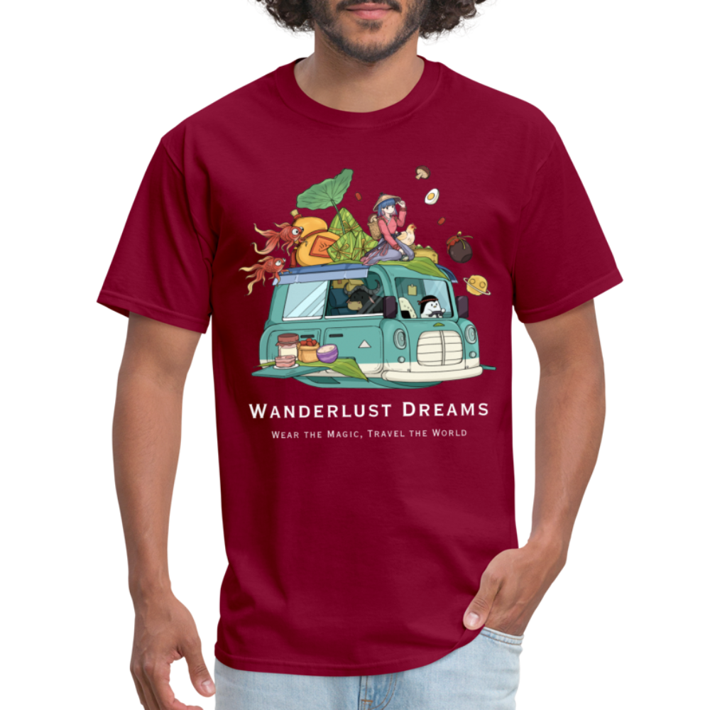 TRAVEL TSHIRT - burgundy