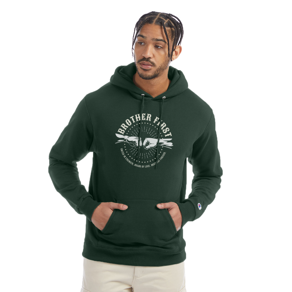 Champion Unisex Powerblend Hoodie - Dark Green