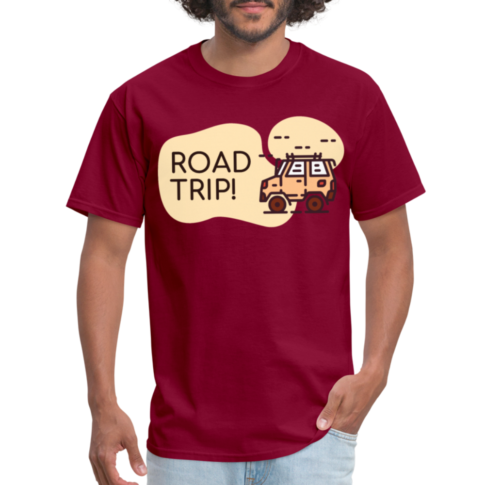 TRAVEL TSHIRT - burgundy
