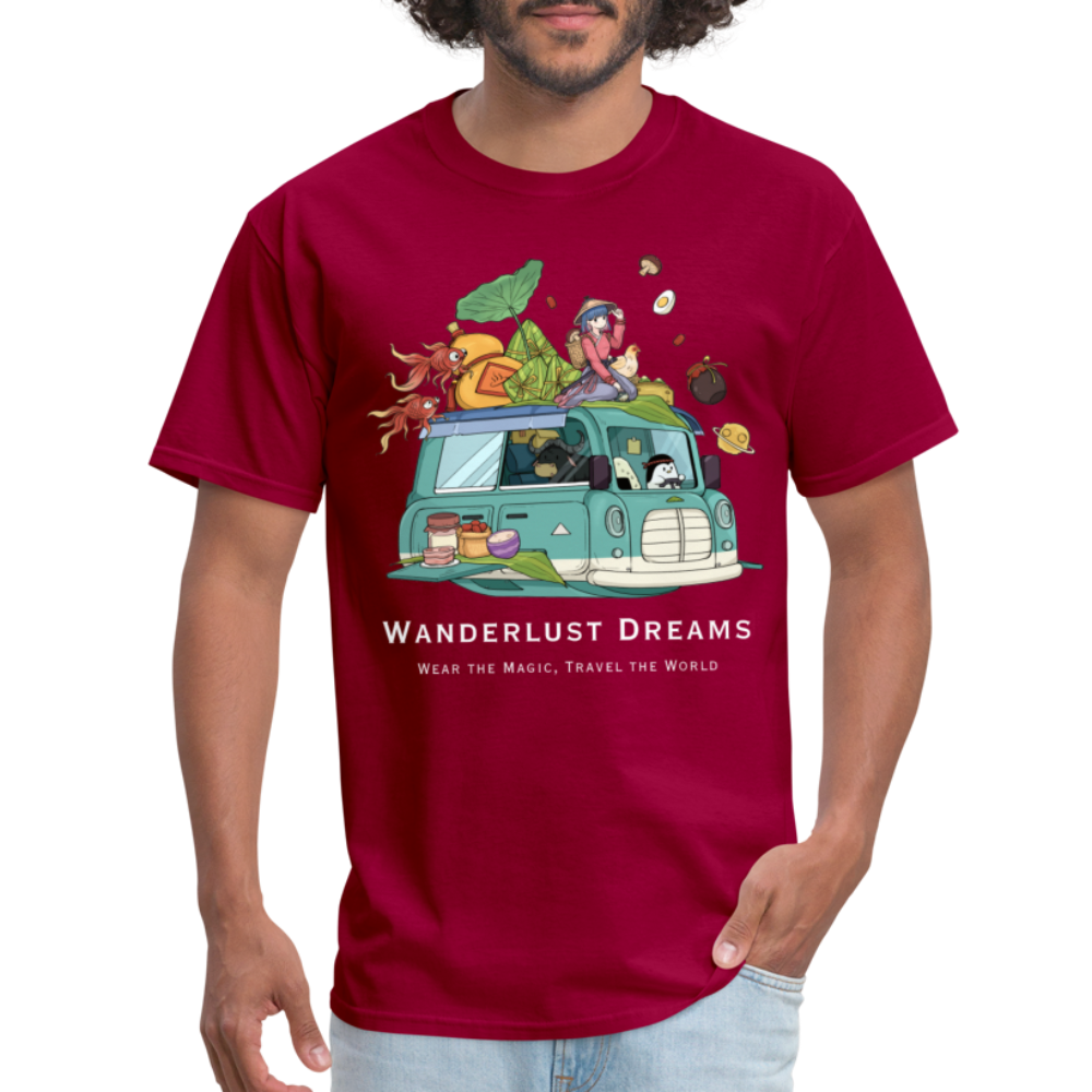 TRAVEL TSHIRT - dark red