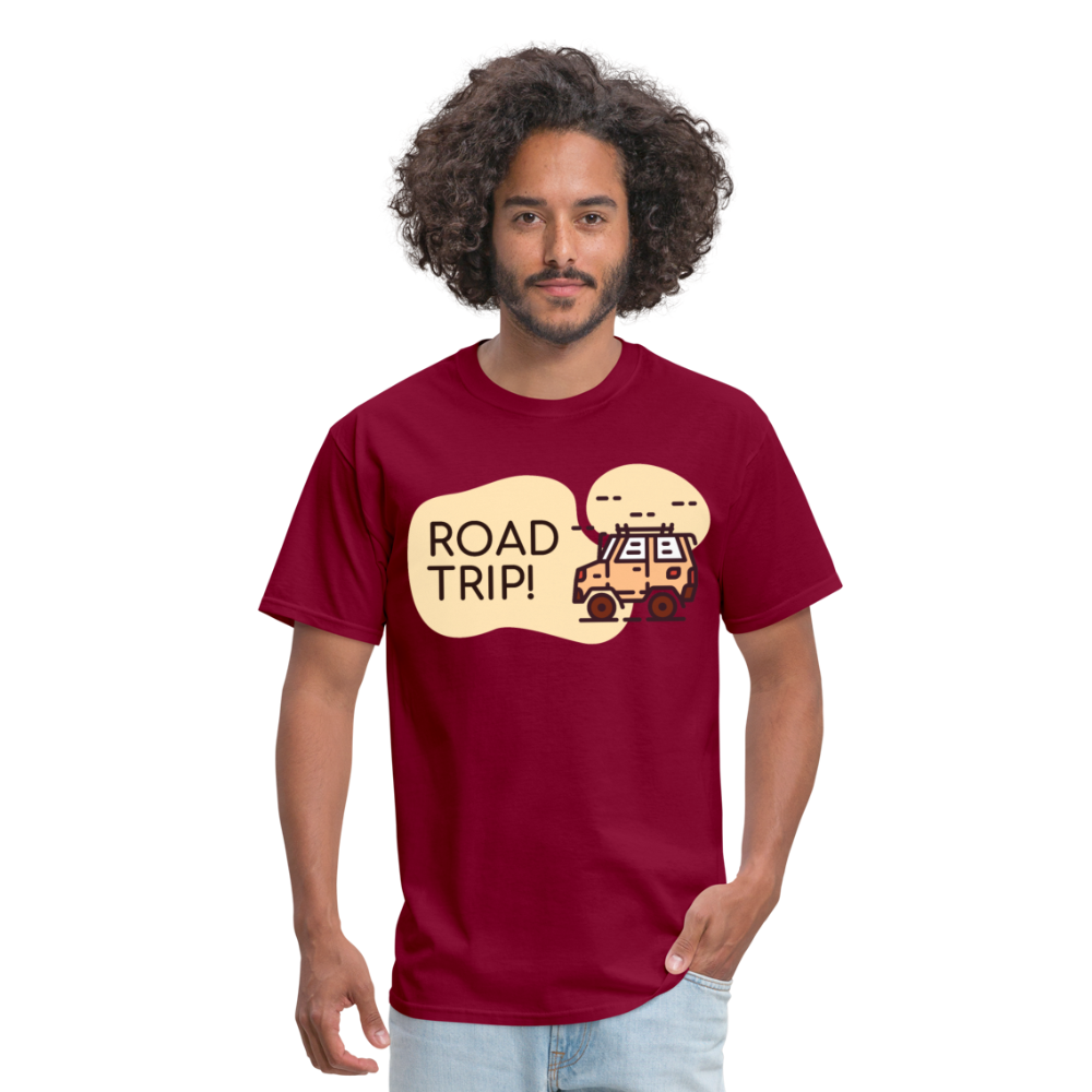 TRAVEL TSHIRT - burgundy