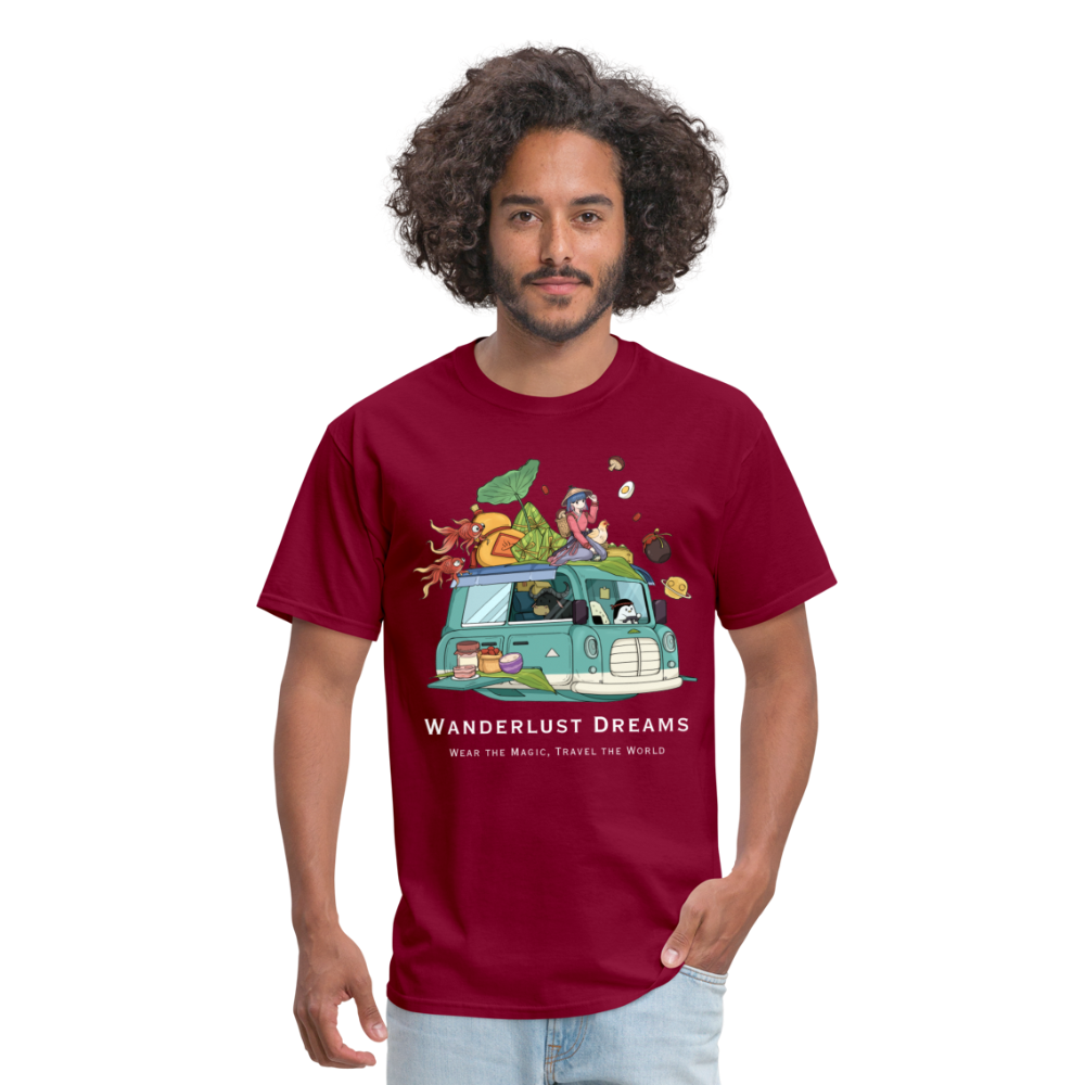 TRAVEL TSHIRT - burgundy