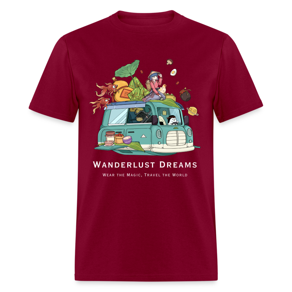 TRAVEL TSHIRT - burgundy