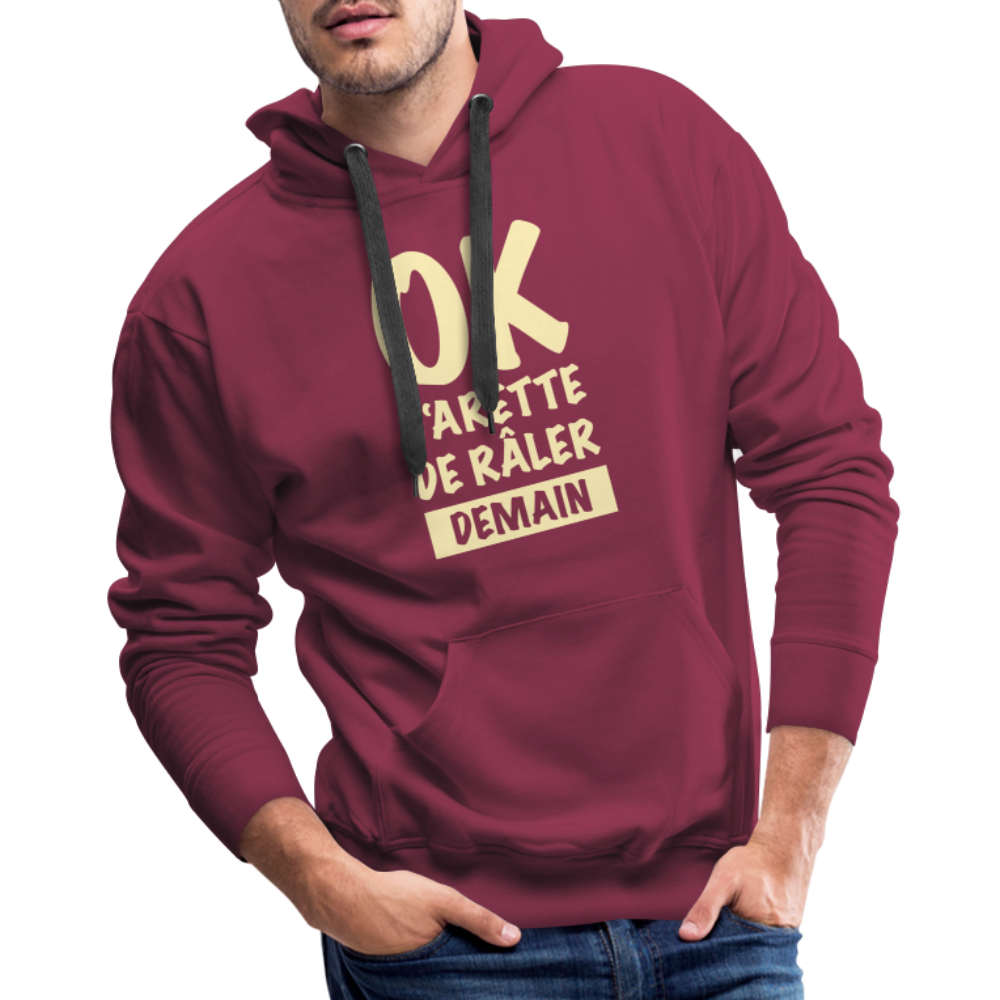Bold Statement Premium Hoodie - burgundy