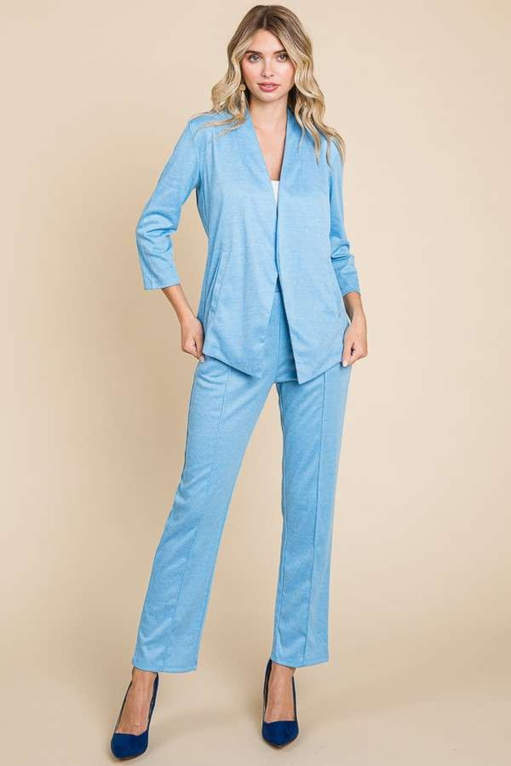 Full Size Pin Tuck Detail Slim Pants