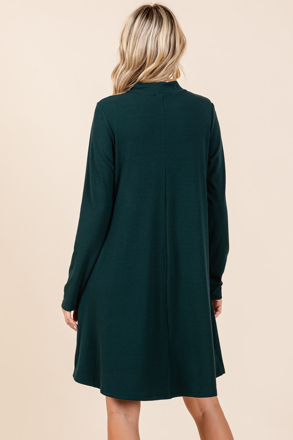 The Kaleidoscope Neck Long Sleeve Dress with Pockets