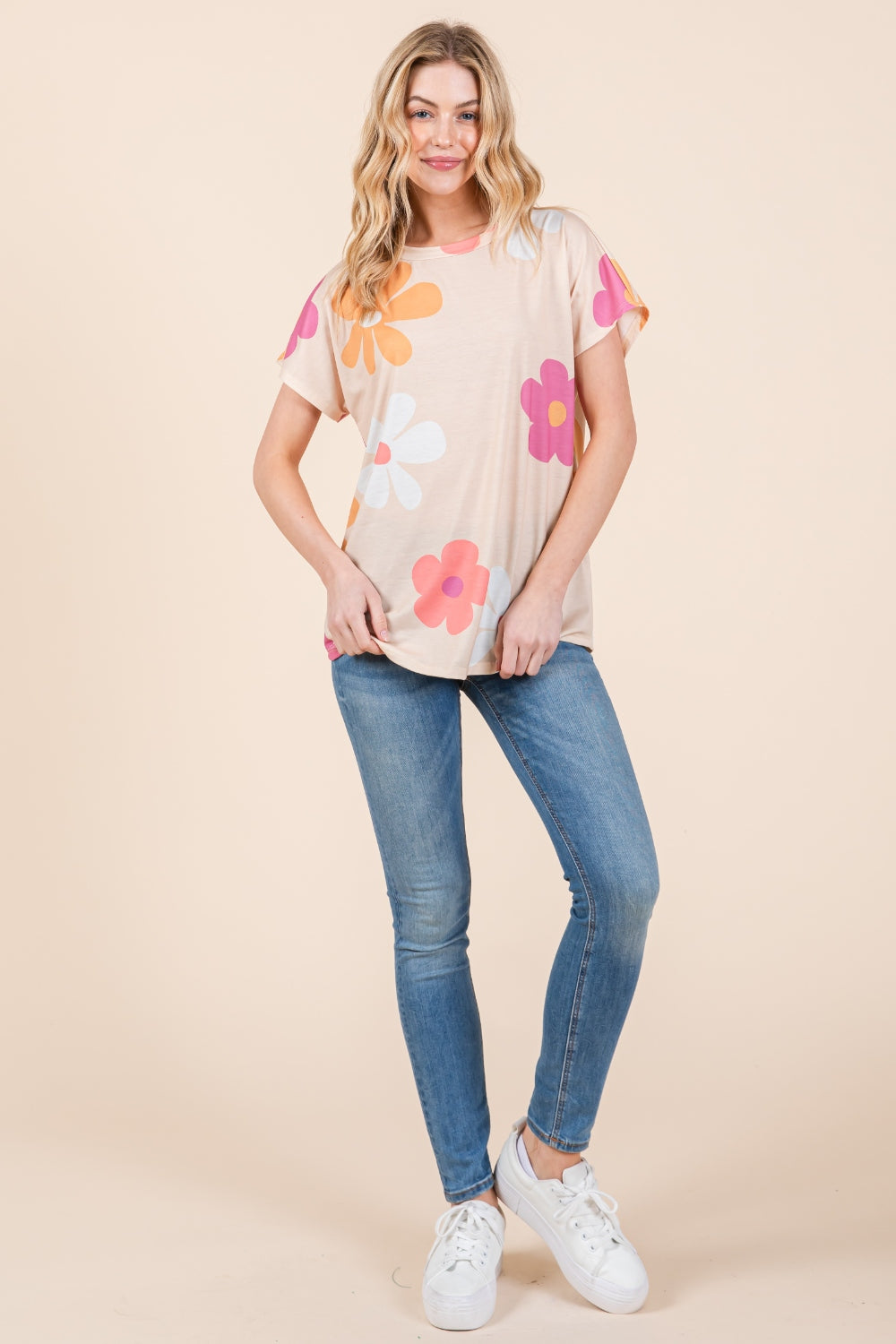 Audacious Aura Floral Short Sleeve T-Shirt