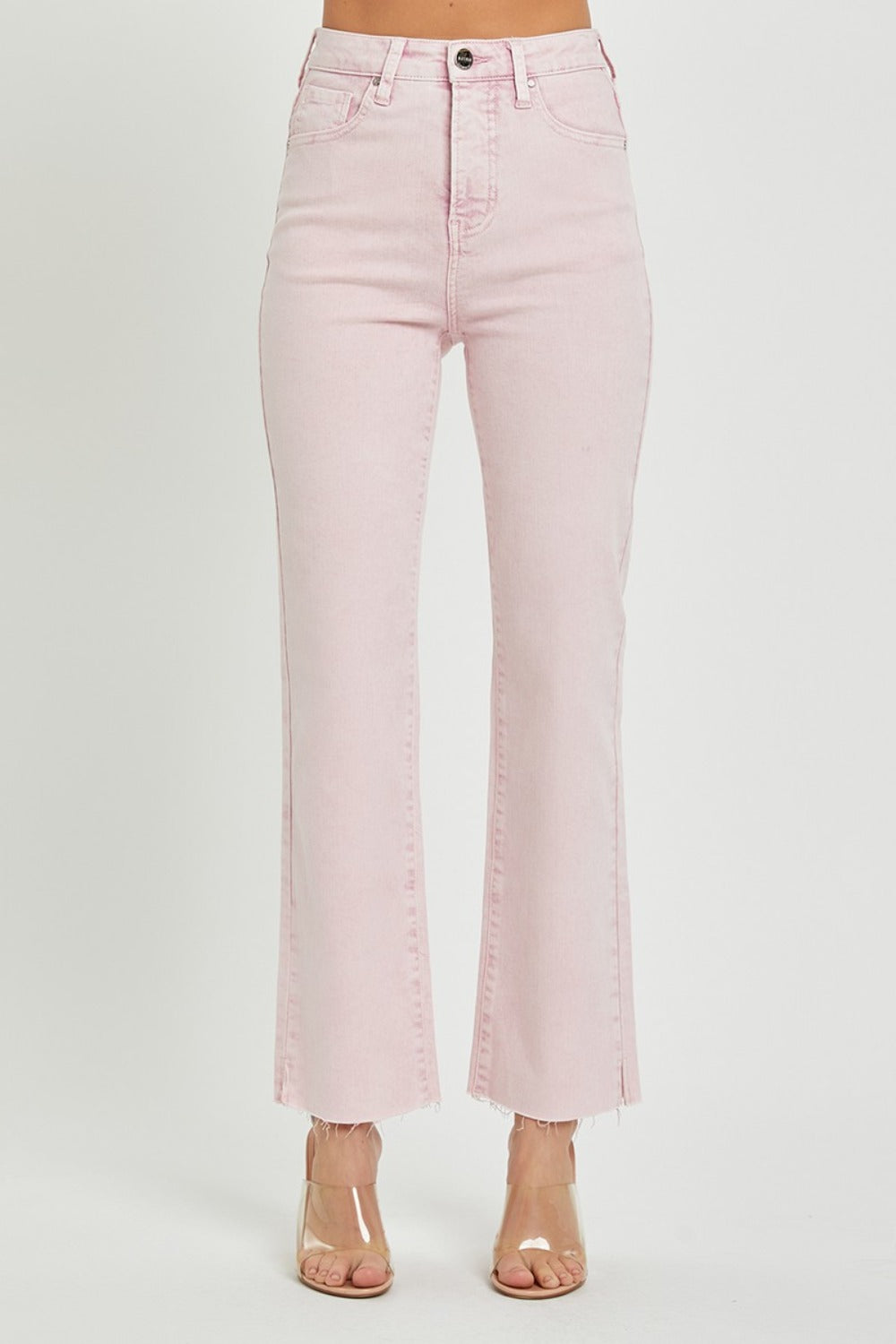 Full Size High Rise Tummy Control Straight Jeans