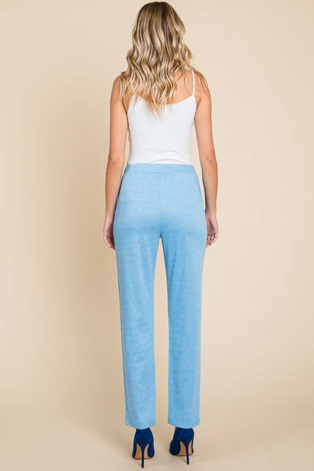 Full Size Pin Tuck Detail Slim Pants