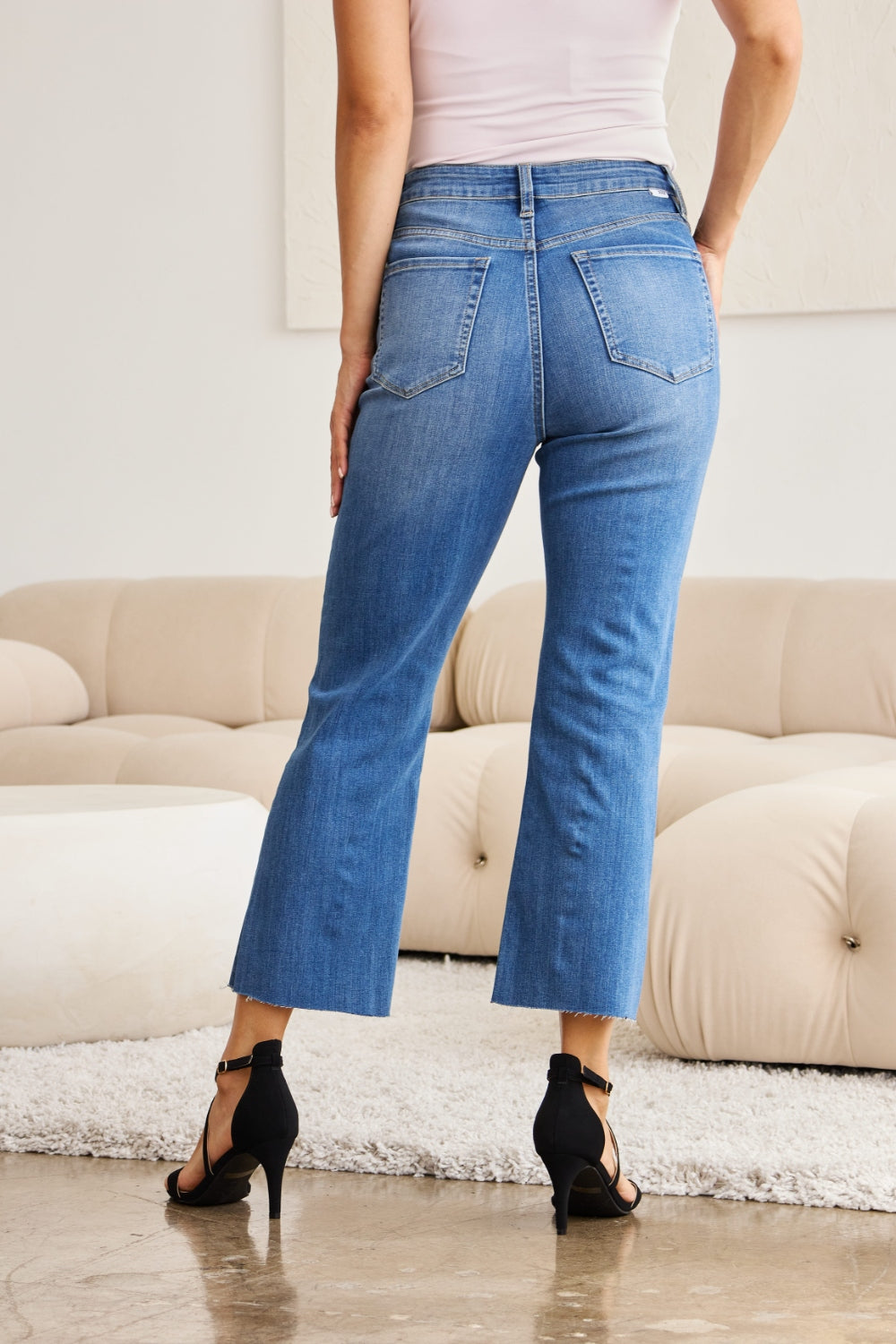 Sans bae Full Size Tummy Control High Waist Jeans