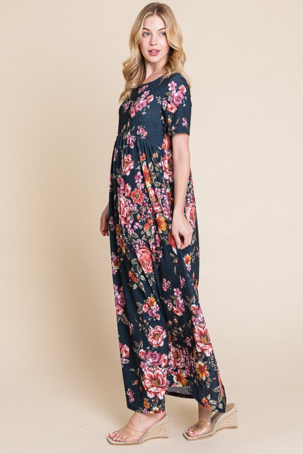 Short Sleeve Maxi Dress
