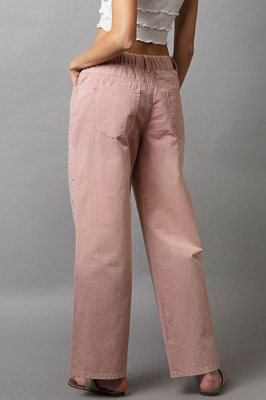 Sans Embellishments Gradient Wide Leg Pants