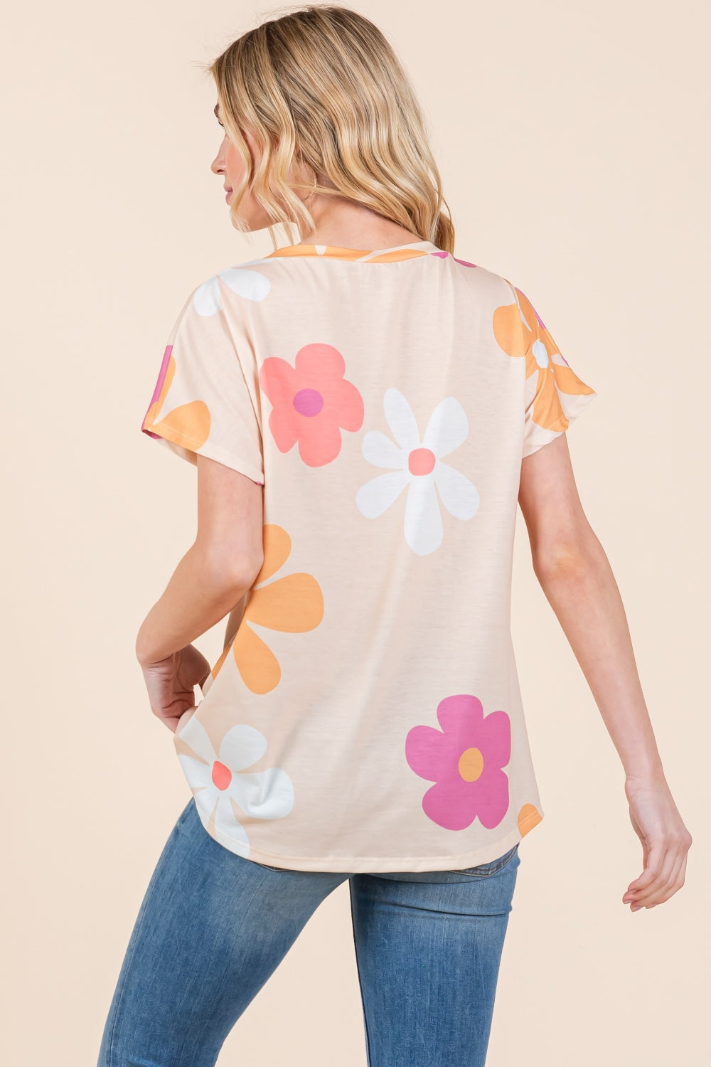 Audacious Aura Floral Short Sleeve T-Shirt