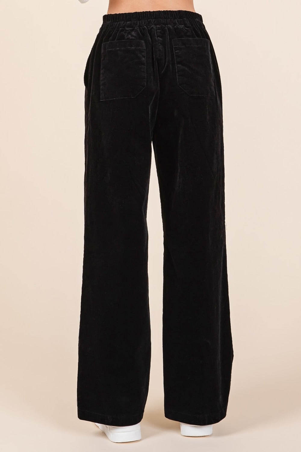 Sans Corduroy Back Elastic Waist Pants