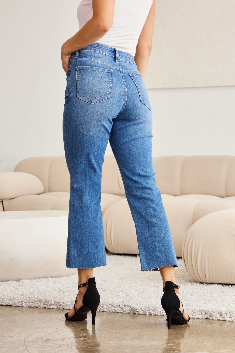 Sans bae Full Size Tummy Control High Waist Jeans