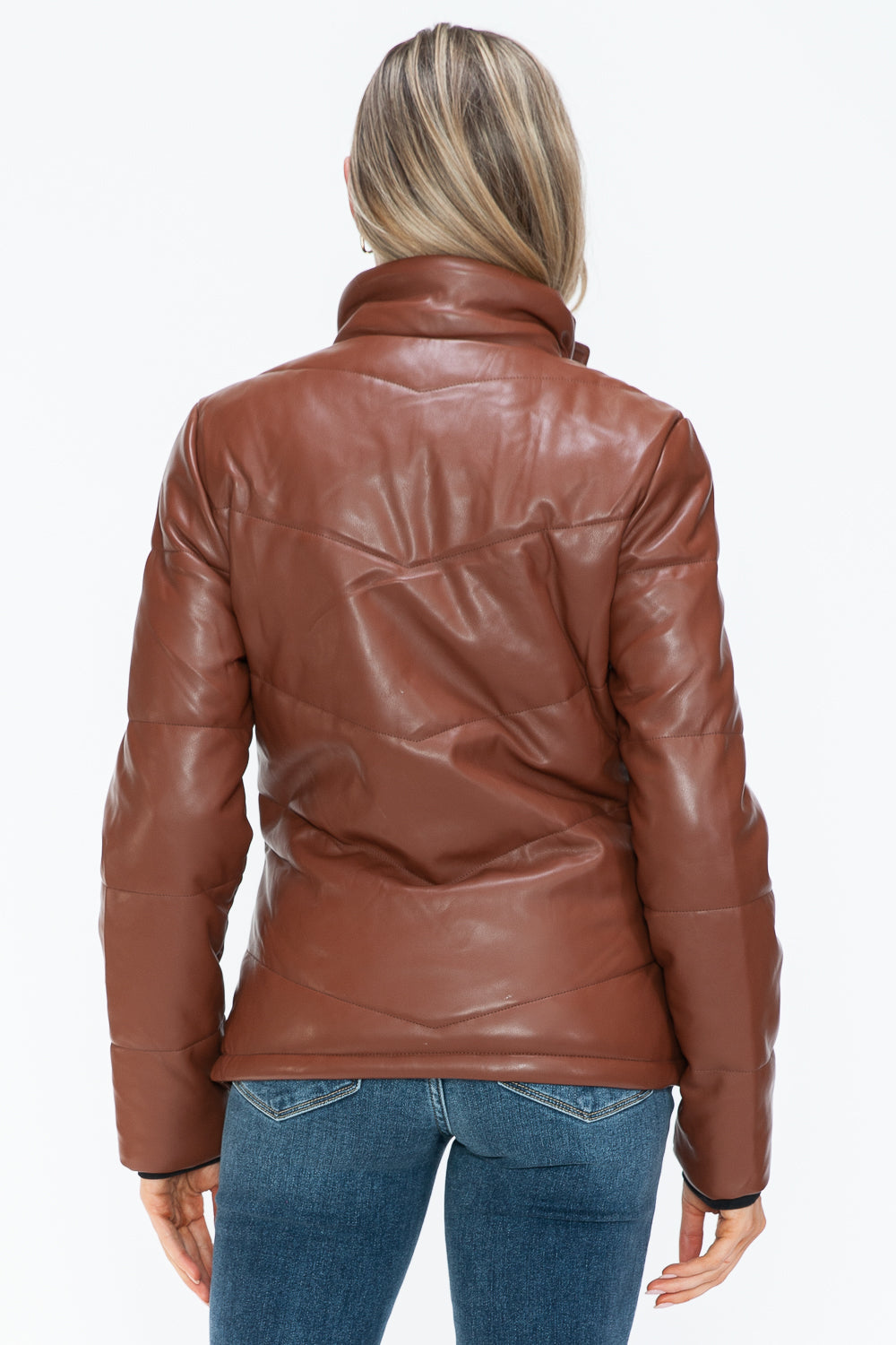 Zip Up Turtleneck Puffer Jacket