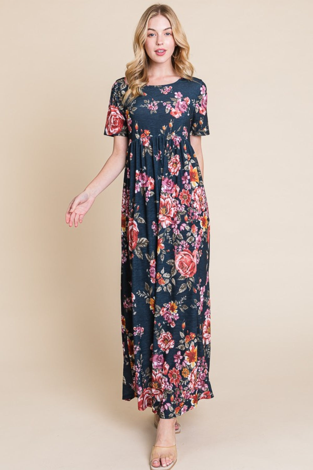 Short Sleeve Maxi Dress