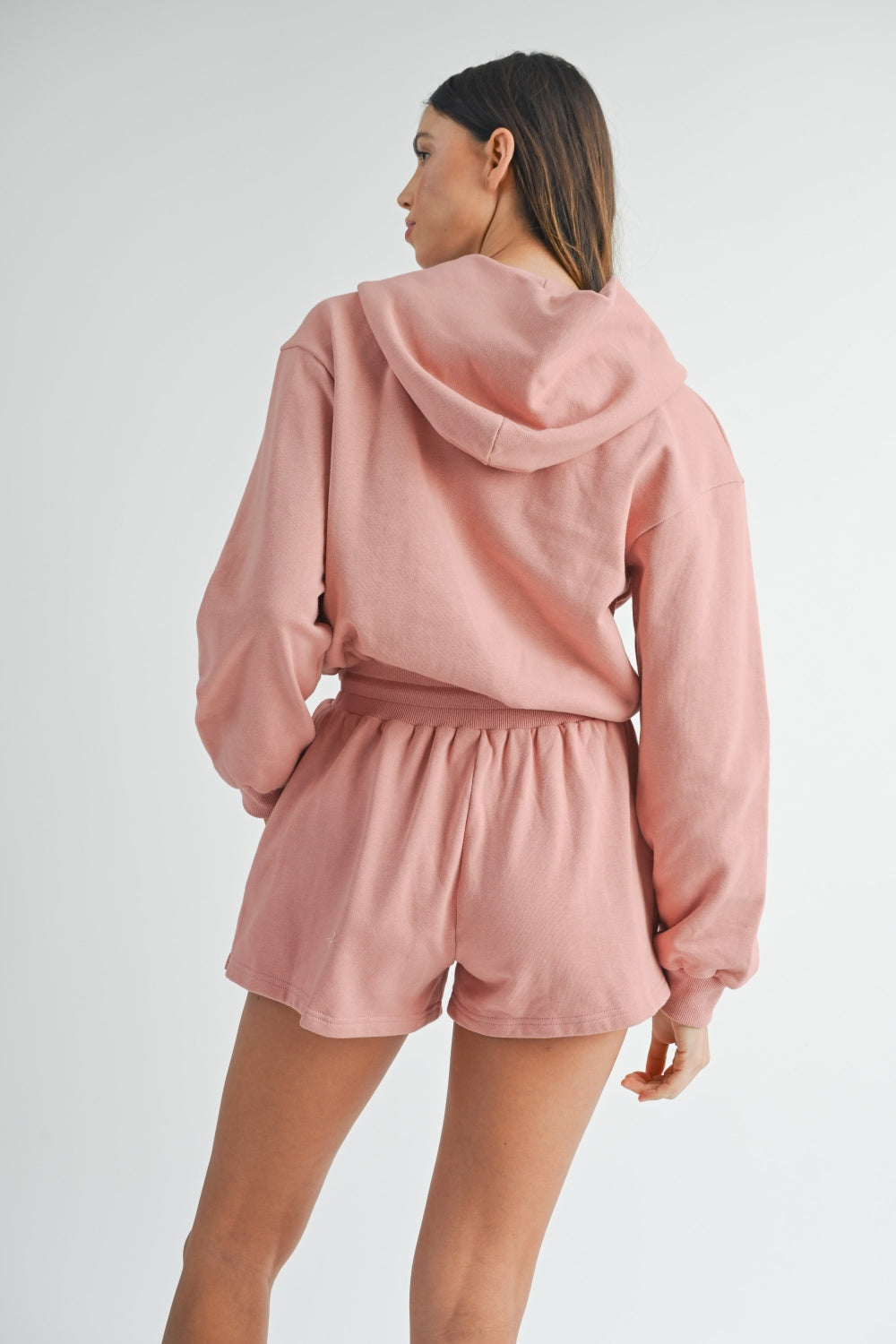 Crafted For You French Terry Hooded Romper