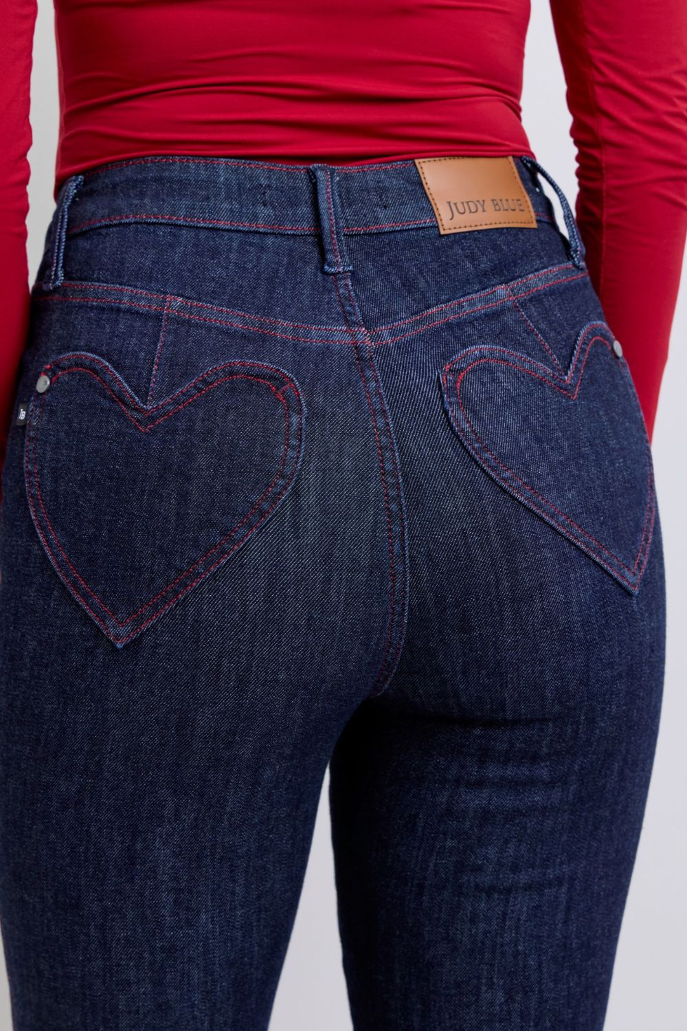 Crafted with love Heart Shaped Back Pockets Skinny Jeans