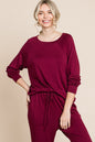 Sansplay The Synchronicity Round Neck Raglan Sleeve Top and Pants Lounge Set