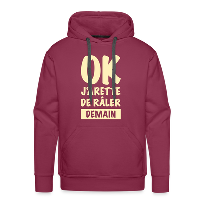 Bold Statement Premium Hoodie - burgundy
