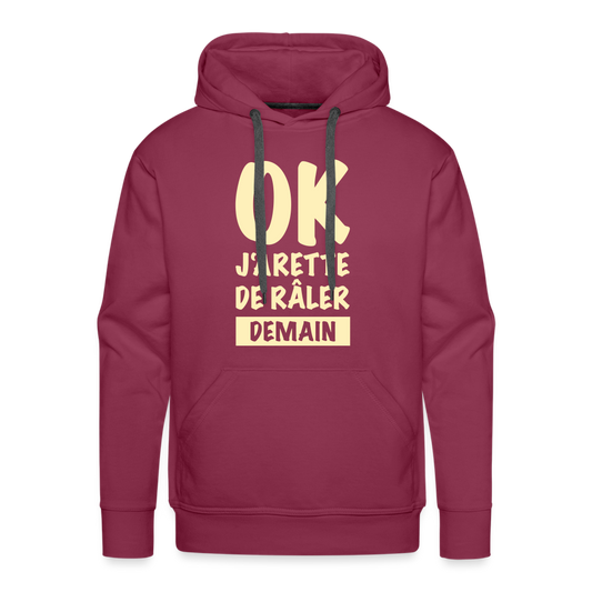 Bold Statement Premium Hoodie - burgundy