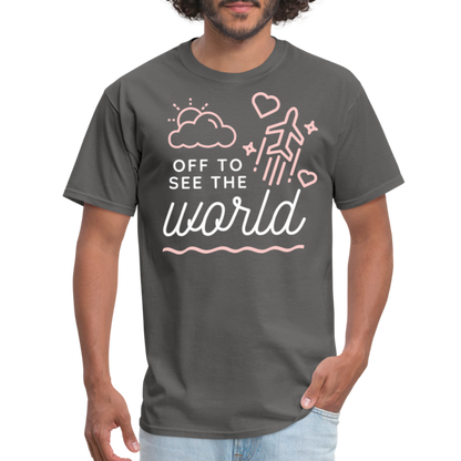 TRAVEL TSHIRT - charcoal