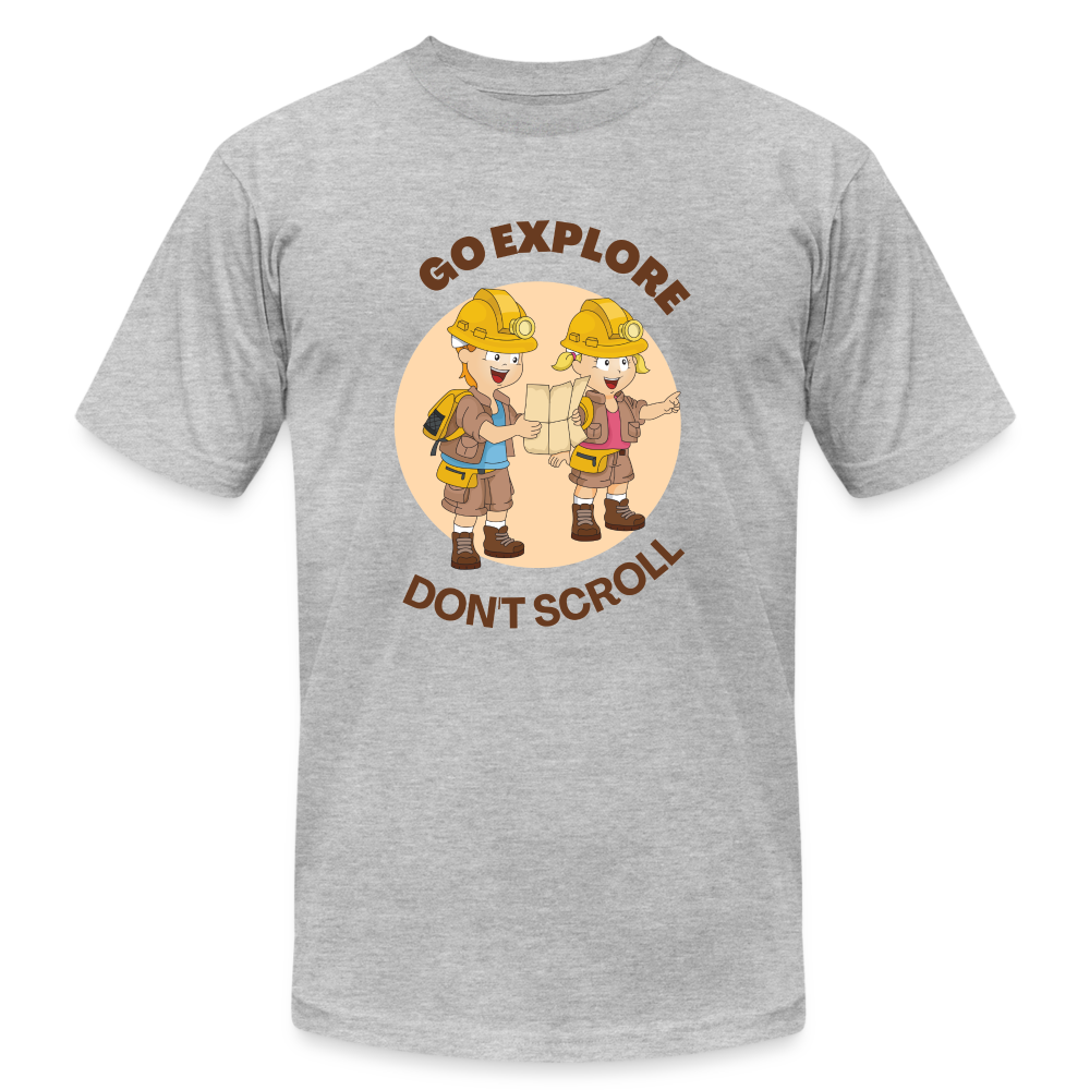 Unisex Jersey T-Shirt by Bella + Canvas - heather gray