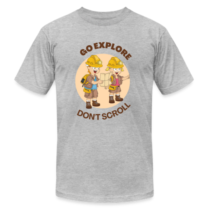 Unisex Jersey T-Shirt by Bella + Canvas - heather gray