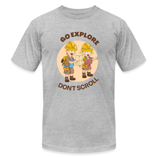 Unisex Jersey T-Shirt by Bella + Canvas - heather gray