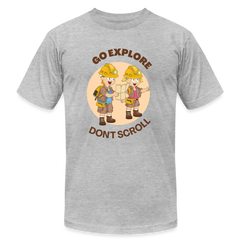 Unisex Jersey T-Shirt by Bella + Canvas - heather gray