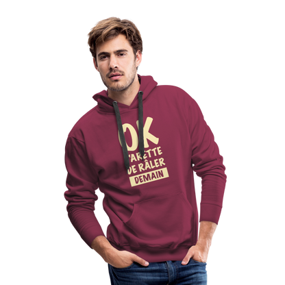 Bold Statement Premium Hoodie - burgundy