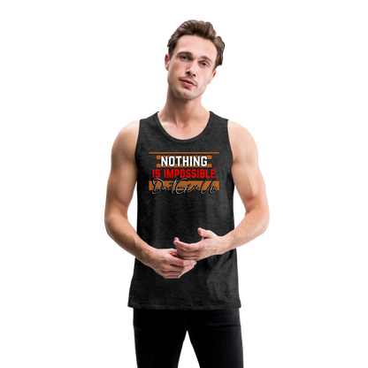 Men’s Premium Tank - charcoal grey