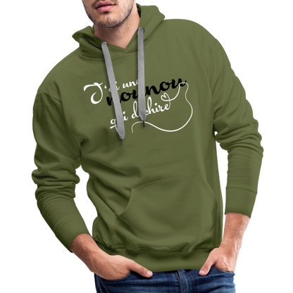 The Sovereign Premium Hoodie - olive green