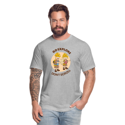 Unisex Jersey T-Shirt by Bella + Canvas - heather gray