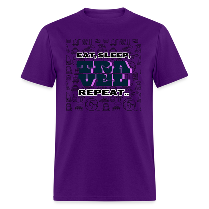 TRAVEL TSHIRT - purple