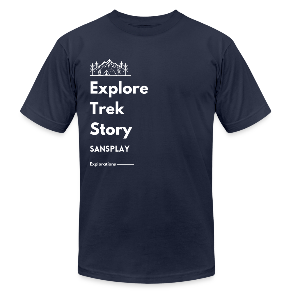 Unisex Jersey T-Shirt by Bella + Canvas - navy