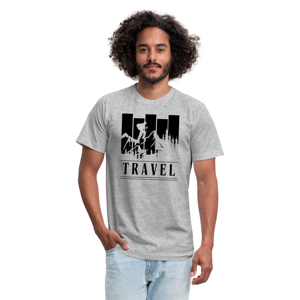 Unisex Jersey T-Shirt by Bella + Canvas - heather gray