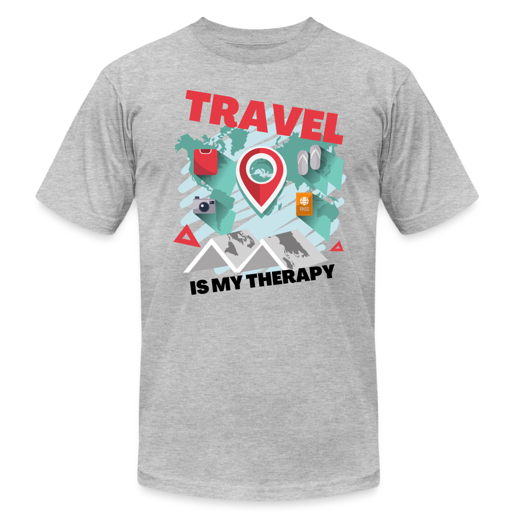 Unisex Jersey T-Shirt by Bella + Canvas - heather gray