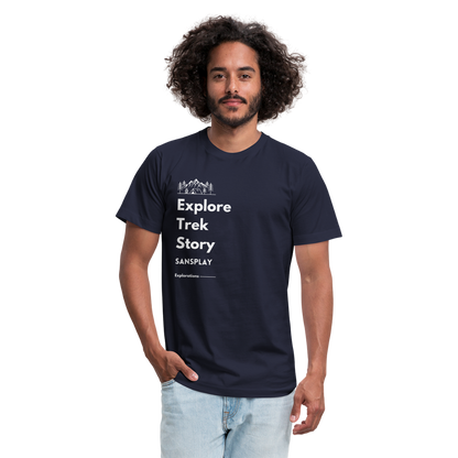 Unisex Jersey T-Shirt by Bella + Canvas - navy