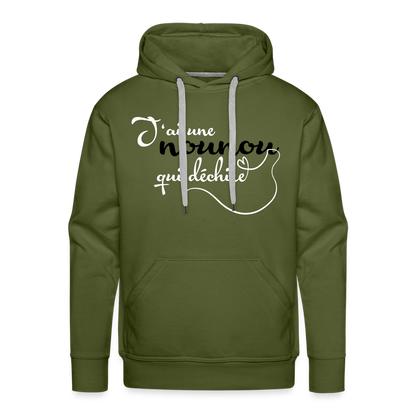 The Sovereign Premium Hoodie - olive green
