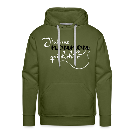 The Sovereign Premium Hoodie - olive green