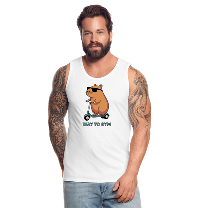 Men’s Premium Tank - white
