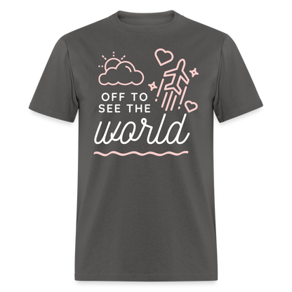TRAVEL TSHIRT - charcoal