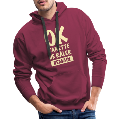 Bold Statement Premium Hoodie - burgundy