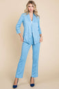 Full Size Pin Tuck Detail Slim Pants