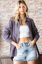 Radiance Washed Corduroy Button Down Long Sleeve Shirt